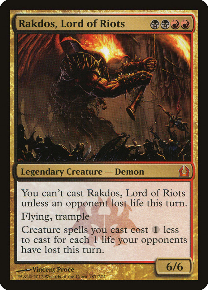 Rakdos, Lord of Riots - Magic the Gathering card